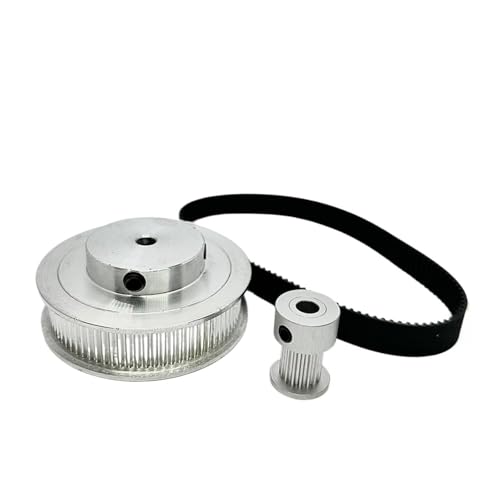 2GT 2M 16T 80T Zahnriemenscheibe Set Breite 6mm Bohrung 3~25mm Rad Synchron Kit(16T Bore 5mm,80T Bore 12mm400mm) von MEMEM