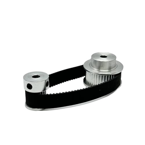 2GT 2M 20T 40T Zahnriemenscheibe Set Breite 6mm Bohrung 3-12mm Rad Synchron Kit(400mm20T Bore 6mm,40T Bore 8mm) von MEMEM