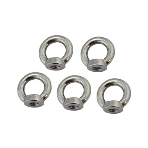 5 STÜCKE Hebeöse Mutter Schleife Loch Ring Gewinde Mutter Edelstahl 304 Und 316 M5 M6 M8 M10 M12 for Marine Seil Heben(Din582 Ss316,M5) von MEMEM
