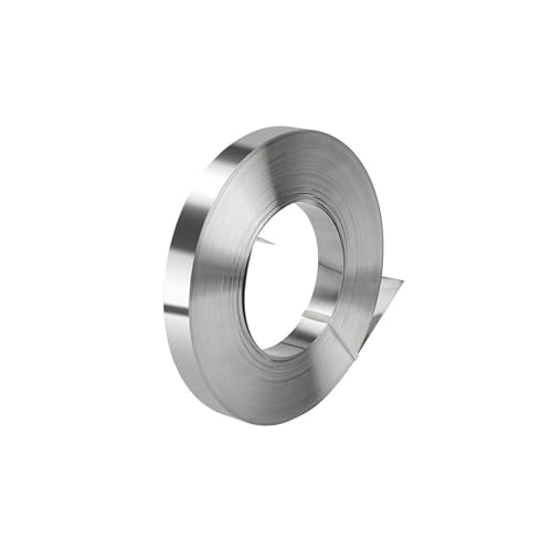 50 m 304 Edelstahlfolienrolle, Blech, Feinblech-Metallstreifen for Handwerk, Verpackung(6.4mmx0.4mm) von MEMEM