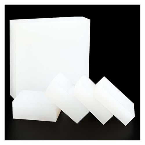 50 mm × 50 mm weißes Gummipad, 12–50 mm dickes rutschfestes Silikon-Dichtungspad for Möbel, Elektronik, Heimwerkerprojekte, 5 Stück(40mm) von MEMEM