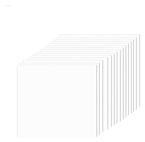 Kunststoffplatten, Platten, transparent, for Schaukästen, Bilderrahmen, Schilder, harte Trennwände, 150 mm x 150 mm x 1 mm, 15 Stück von MEMEM