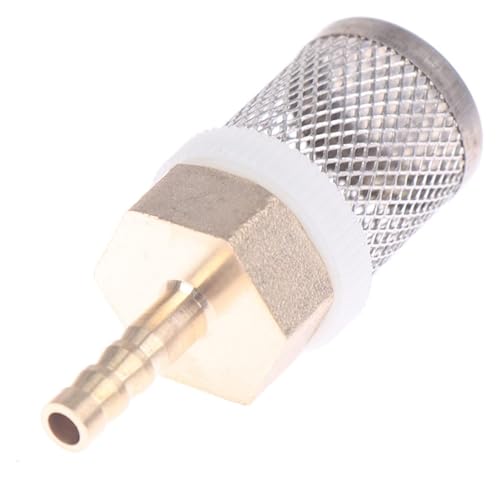 MEMEM Filterfuß-Rückschlagventil, 1 Stück 6 mm – 19 mm Autowasch-Gartenbewässerungsfilter Messing-Edelstahl-Netzfilter(8MM) von MEMEM