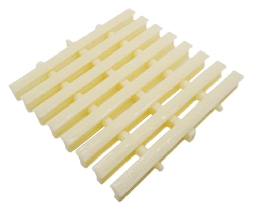 MEMEM Kunststoff-Poolrost, Kunststoff-Entwässerungsrinne, Überlaufrost, Ablaufrost, Abdeckplatten sind for Gehwege, Balkone und Duschbereiche geeignet. Verbund-Poolabdeckung(Width25cm1PCS) von MEMEM