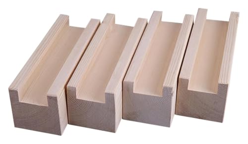 MEMEM Möbelerhöhung, 4 Stück, Betterhöhungen, Möbelerhöhungen aus Massivholz, robuste Tischbeine, Hebehöhe 3–10 cm, Sofa-Stützfüße, erhöhtes Gerät(A 5cmIncrease Height 10cm) von MEMEM