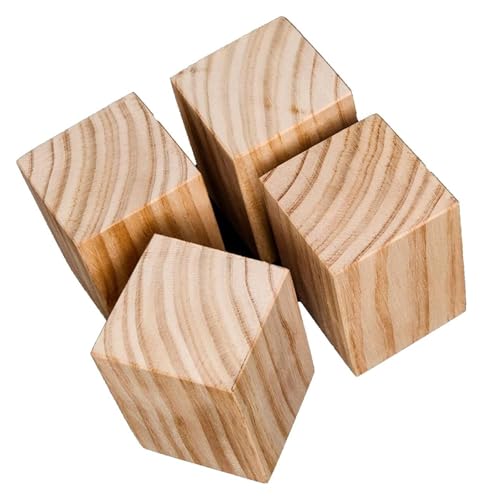 MEMEM Möbelerhöhung, 5 cm hohe Möbelerhöhung, Möbelfüße, Bett, Möbelerhöhungen, Möbelbeine, Holzbettheber, robuste Holzerhöhungen(10x10cm) von MEMEM