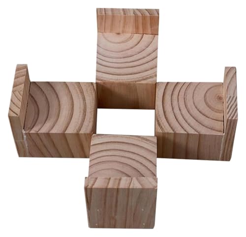 MEMEM Möbelerhöhung, Hochleistungs-Betterhöhungen, Massivholz-Möbelerhöhungen, 4-teilige Tischbeine, Sofafüße, Hubhöhe 3–20 cm, for Bett, Couch, Nachttische(A 8cmIncrease Height 5cm) von MEMEM