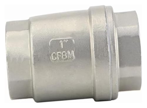 MEMEM Rückschlagventile 1/4 1/2 1 2 2-1/2 Edelstahl SS304 Vertikalhub-Rückschlagventil mit Feder DN8 DN10 DN15 DN20 DN25 DN32 DN40 DN50 1 Stück(1/2") von MEMEM