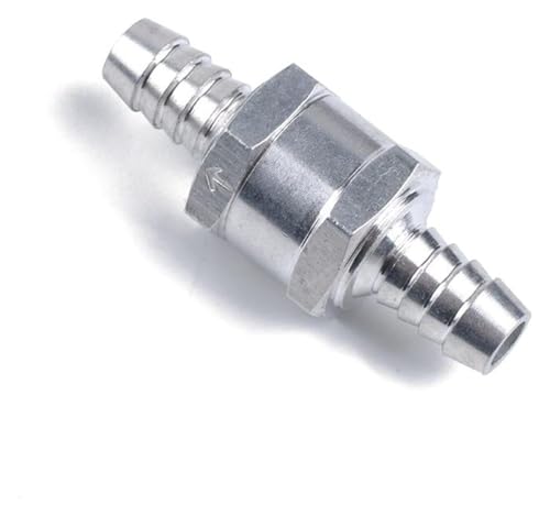 MEMEM Rückschlagventile 10MM 3/8 Zoll Aluminium Legierung Kraftstoff Rückschlagventil Einweg Benzin U50A(12MM) von MEMEM
