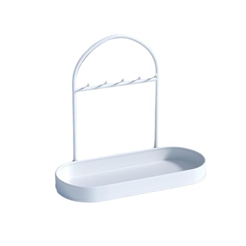 MEMEM Schlüssel Stand Tablett Desktop Storage Box Kreative Lagerung Hängende Ornamente for Desktop(White) von MEMEM