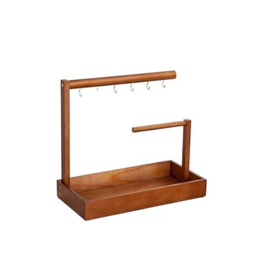 MEMEM Schlüsselständer Tablett Holz Hängeregal Eingangsbereich Schlüssel Organizer Desktop Regal for Desktop von MEMEM