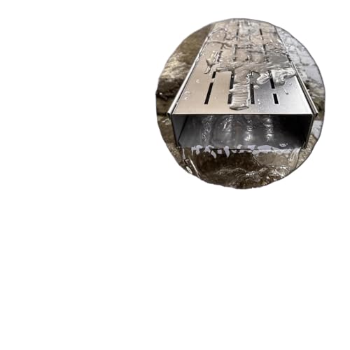 MEMEM Überlauf-Entwässerungsgitter Edelstahl-Entwässerungsrinne, Regenwasserfilter-Entwässerungsrinne mit Gitter, Innen-Entwässerungsrinne-Kit Schwimmbadgitter(100X15x5cm) von MEMEM
