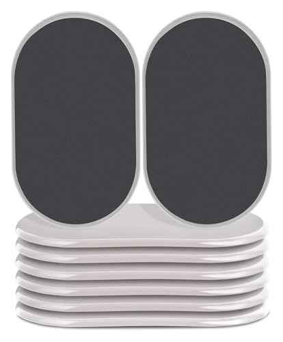 Möbelgleiter, 30 Stück, Gleitpads for Teppichmöbel – 9,5 Zoll große Bodenschoner aus Kunststoff for sicheren und einfachen Bewegen Schwerer Möbel for Teppich- und Hartholzböden von MEMEM