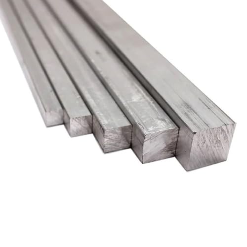 Vierkantstange aus Edelstahl 304, 5 mm, 6 mm, 8 mm, 10 mm, 12 mm, 16 mm – 60 mm, Länge 100 mm, 200 mm, 300 mm, 400 mm, 500 mm, lineare Stahlwelle, 1 Stück(Length 200mm 1pc,10x10mm) von MEMEM