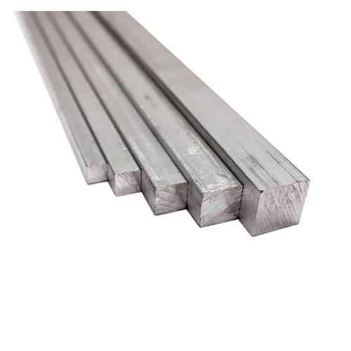 Vierkantstange aus Edelstahl 304, 5 mm, 6 mm, 8 mm, 10 mm, 12 mm, 16 mm – 60 mm, Länge 200 mm, lineare Stahlwelle, 1 Stück(12x12mm) von MEMEM