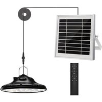 100 LEDs 1200 lm Outdoor-Solarlampe, 3 Modi Solar-Hängelampe, verstellbares Solarpanel, 4 Helligkeiten mit Fernbedienung, IP66 wasserdichte von MEMKEY