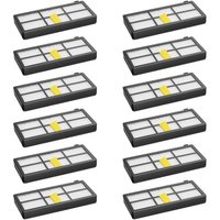 12 Stück Filter für Irobot Roomba Roboterstaubsauger 800 850 851 860 865 866 870 871 876 880 885 886 890 891 896 900 960 966 980 von MEMKEY