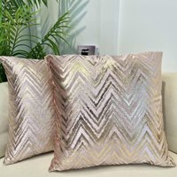 2 Stück Kissenbezüge Kissenbezug Moderner Stil Kissenschutz Dekoration Zuhause Wohnzimmer Schlafzimmer für Sofa Bürostuhl Größe 45 x 45 cm,Rosa von MEMKEY