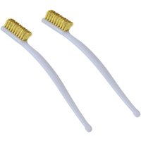 Memkey - 2PCS Messingdrahtbürsten, Mini-Reinigungsbürste zum Entfernen von Rostflecken und Pilzdrahtbürste gegen 3D-Drucker-Lötstaub, weiß von MEMKEY