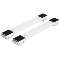 2er-Set Moblies Waschmaschinen-Transportrollen unter Fahrgestell für Waschmaschine, Kühlschrank, Wäschetrockner, Gefrierschrank bis 300 kg, mit 24 von MEMKEY