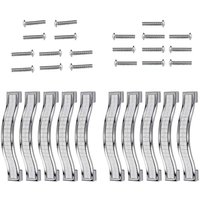 5er-Pack Schubladengriffe aus legiertem Kristall-Strasssteinen für Kommode, Küchenschrank, Schrank (Silber), 96 mm – 10 Stück von MEMKEY