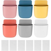 6 Stück Wand-Fernbedienungshalter, Wand-Organizer-Aufbewahrung, tragbarer Wand-Telefonhalter – 6 Farben 6 Stück Wand-Fernbedienungshalter, Wand-Organizer-Aufbewahrung, tragbarer Wand-Telefonhalter – 6 Farben von MEMKEY