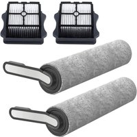 Ersatzbürstenrolle und HEPA-Set für Akku-Nass-/Trockensauger für Floor OneS 5 (2 Bürstenrolle + 2 HEPA-Filter) von MEMKEY