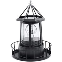 LED Solar Rotierender Leuchtturm Lampe Garten Außendekoration Laterne für Weg Terrasse Hof von MEMKEY
