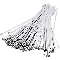 100 Edelstahl-Kabelbinder, 300 mm × 4,6 mm, Edelstahl-Kabelbinder, Abgaswicklung, Edelstahl-Kabelbinder, Bündelung von Kabeln, Wartung, Zaun, 100 Edelstahl-Kabelbinder, 300 mm × 4,6 mm, Edelstahl-Kabelbinder, Abgaswicklung, Edelstahl-Kabelbinder, Bündelung von Kabeln, Wartung, Zaun, von MEMKEY