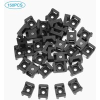 Memkey - 150 Stück schwarze Kabelbinderhalter, Kabelbinderbasis, 23 mm x 16 mm Memkey - 150 Stück schwarze Kabelbinderhalter, Kabelbinderbasis, 23 mm x 16 mm von MEMKEY