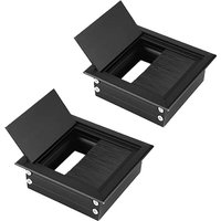 Memkey - 2 Stück Unterputz-Kabelverschraubung, Kabelloch für Schreibtischabdeckung, Lochabdeckung für Computertisch, für Notenständer, Computertisch Memkey - 2 Stück Unterputz-Kabelverschraubung, Kabelloch für Schreibtischabdeckung, Lochabdeckung für Computertisch, für Notenständer, Computertisch von MEMKEY