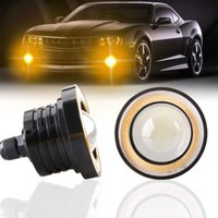 2PCS Super Bright 3' Universal led Nebelscheinwerfer Projektor 12V 10W Bernstein cob Halo Angel Eyes Ringe Motorrad Auto Tagfahrlicht drl Fahrlicht von MEMKEY