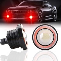 2PCS Super Bright 3' Universal led Nebelscheinwerfer Projektor 12V 10W Rot cob Halo Angel Eyes Ringe Motorrad Auto Tagfahrlicht drl Fahrlicht von MEMKEY