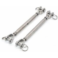 2er-Pack M10 Spannschlösser aus Edelstahl 304 mit Magnetverschluss,Verschlussschraube aus Edelstahl Bolzenspanner Seilspanner, Seilspanner aus von MEMKEY