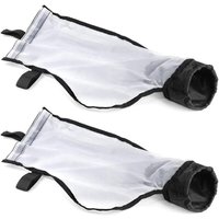 Memkey - 2er-Pack Nylon-Netz-Pool-Reinigungsbeutel mit Allzweck-Reißverschluss, Ersatzteile für Polaris 360 380 Pool-Reiniger von MEMKEY