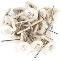 Memkey - 30-teiliges Drahtbürsten-Set, Messing-Stahldrahtbürsten-Polierräder Komplettset für Dremel-Rotationswerkzeuge(Sheep Mane) von MEMKEY