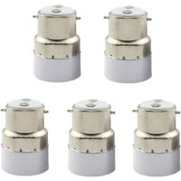 5er-Pack B22-auf-E14-Lampensockel-Konverter, B22-Sockel-Sockel-Schalter auf Standard-E14-Adapter, Lampenfassung 5er-Pack B22-auf-E14-Lampensockel-Konverter, B22-Sockel-Sockel-Schalter auf Standard-E14-Adapter, Lampenfassung von MEMKEY