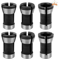 Memkey - 6 Stück Spannzangenkopf, Bohrfutteradapter Bohrzubehör Spannzangenfutter Fräsmaschinenfutter Holzbearbeitungszubehör 6 mm 6,35 mm 8 mm Memkey - 6 Stück Spannzangenkopf, Bohrfutteradapter Bohrzubehör Spannzangenfutter Fräsmaschinenfutter Holzbearbeitungszubehör 6 mm 6,35 mm 8 mm von MEMKEY