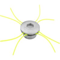 Aluminium-Freischneiderkopf, Aluminiumdrähte, Trimmerkopf, 4 Linien, universeller Freischneiderkopf für Garten, Rasen, Terrasse von MEMKEY