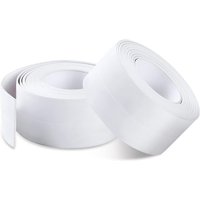 Memkey - Badezimmer-Dichtung, 2 Stück selbstklebendes PVC-Dichtungsband für Badezimmer, Küche, Anti-Schimmel, Abdichten (3,8 cm x 3,2 m) von MEMKEY