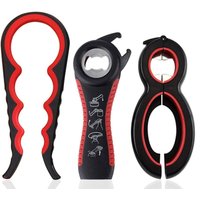 Memkey - Flaschenöffner, 3-teiliger Glasöffner, 4-in-1, 5-in-1 und 6-in-1, Multifunktions-Dosenöffner, Multifunktions-Dosenöffner für Kinder, ältere von MEMKEY