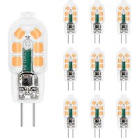 Memkey - G4 LED-Glühbirne 2 w 12 v Warmweiß 200 lm, Bi-Pin G4 10 W-20 w Halogenäquivalent, G4 led 12 v für Küchenhaube/Schrank/Camping, nicht von MEMKEY