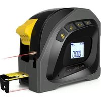 Memkey - Laser-Entfernungsmesser mit hintergrundbeleuchtetem LCD-Display, Maßband, 40 m Laser-Entfernungsmesser, 5 m Maßband, Laser zum Messen, von MEMKEY