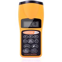 Multifunktionaler LCD-Ultraschall-Entfernungsmesser, Messentfernungsmesser mit Laserpointer, digitaler Entfernungsmesser für den Heimgebrauch Multifunktionaler LCD-Ultraschall-Entfernungsmesser, Messentfernungsmesser mit Laserpointer, digitaler Entfernungsmesser für den Heimgebrauch von MEMKEY