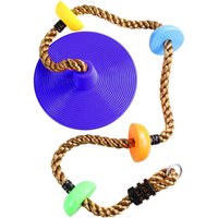 Memkey - Outdoor-Kinderschaukel 2 m Kinder-Kletterseilsitz, Outdoor-Garten-Hängeschaukel mit verstellbarem Seil, Hängeplatte mit Seilscheibenschaukel Memkey - Outdoor-Kinderschaukel 2 m Kinder-Kletterseilsitz, Outdoor-Garten-Hängeschaukel mit verstellbarem Seil, Hängeplatte mit Seilscheibenschaukel von MEMKEY