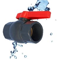 Memkey - PVC-Kugelhahn, U-förmiges Wasserversorgungsventil, kompakte Buchse, Zweiwege-Kugelhahn zur Steuerung und Absperrung des Durchflusses (DN32 Memkey - PVC-Kugelhahn, U-förmiges Wasserversorgungsventil, kompakte Buchse, Zweiwege-Kugelhahn zur Steuerung und Absperrung des Durchflusses (DN32 von MEMKEY