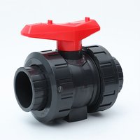 Memkey - PVC-Kugelhahn i 32mm i 1 Zoll i für Klebemuffen und Fittings i Absperrventil i PVC-Rohranschluss i Kugelhahn für den Schwimmbad- und Teichbau von MEMKEY