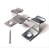 Packung mit 100 Befestigungsklammern für Terrassendielen aus Verbundwerkstoff mit Edelstahlschrauben (Höhe 1 cm) von MEMKEY