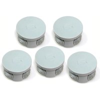 Packung mit 5 Anschlusskästen, IP44, Gummitüllen und Schnappdeckel, 65 x 30 mm Packung mit 5 Anschlusskästen, IP44, Gummitüllen und Schnappdeckel, 65 x 30 mm von MEMKEY