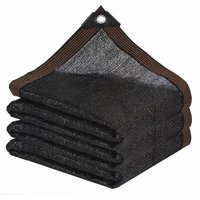Memkey - Schattentuch – Garten-Schattennetz mit Öse für Pergola, Terrasse, Pflanzen, Gewächshaus, Hühnerstall, Schwarz, (3 x 4 m) von MEMKEY
